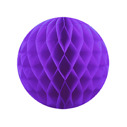 Бумажное украшение шар 30 см сиреневый